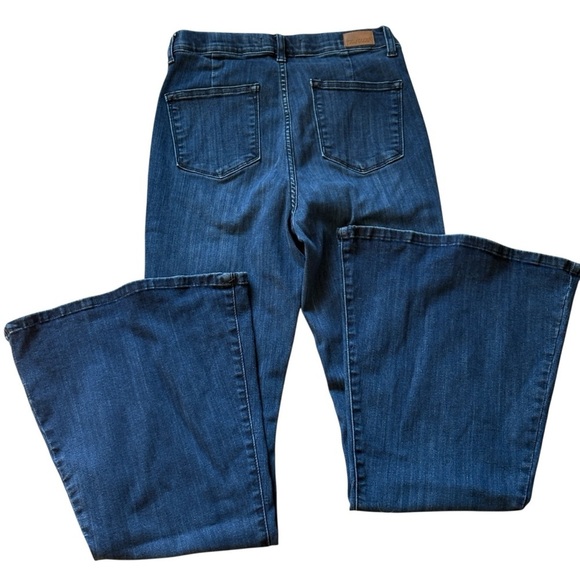 Judy Blue Pull On Super Flare Jeans Size 7/28 JB88136 Denim Dark Wash Stretch - Picture 6 of 8